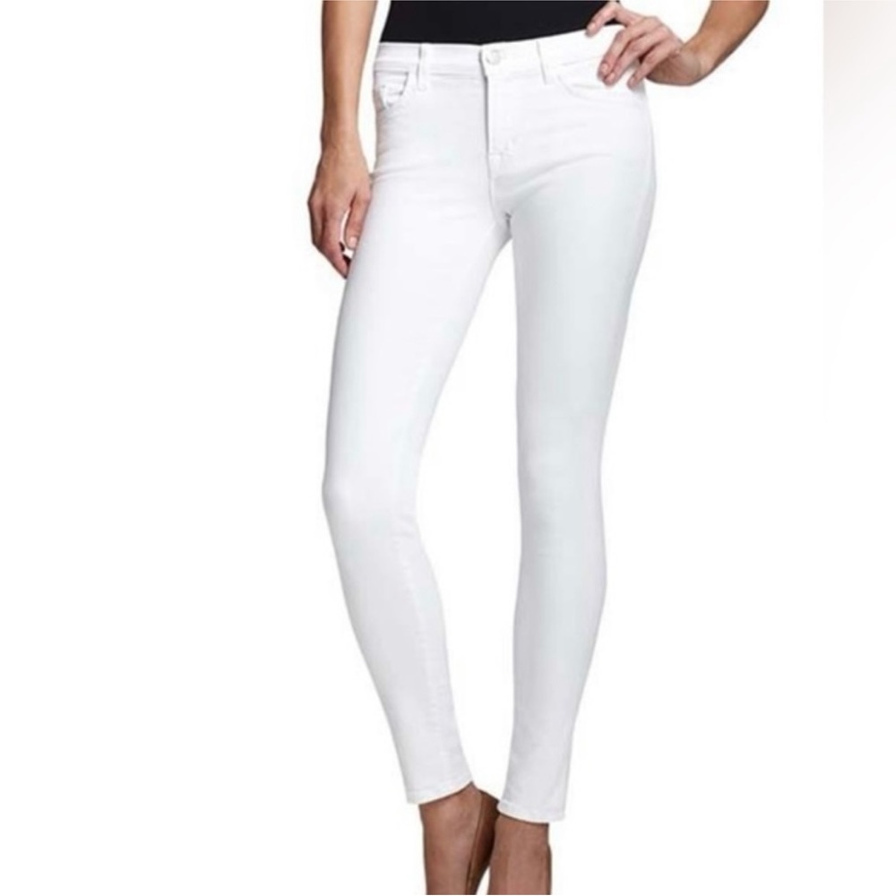 J Brand 835 mid rise crop jeans, white, size 27, new with tags